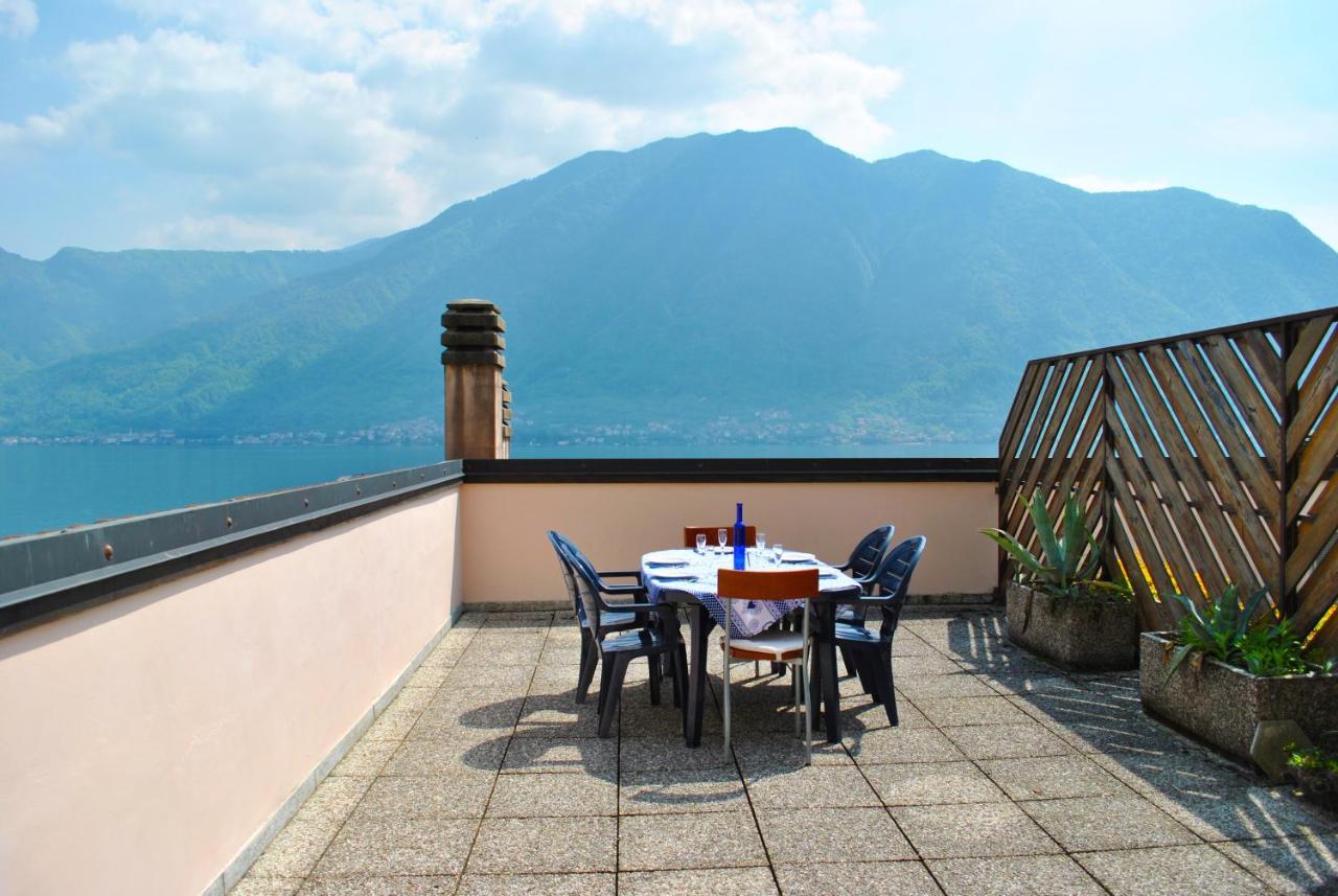 Loft With Big Terrace Lake View Apartman Sala Comacina Kültér fotó