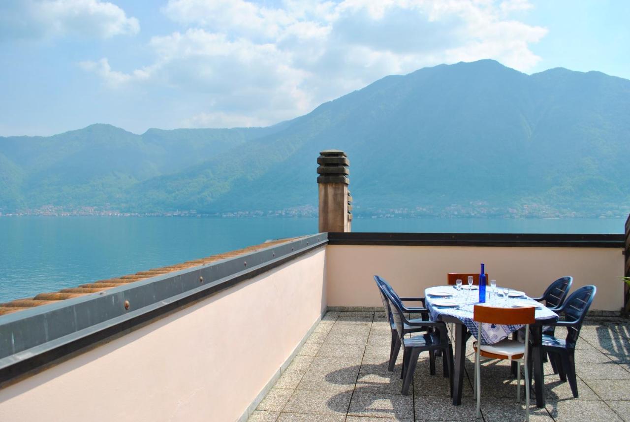 Loft With Big Terrace Lake View Apartman Sala Comacina Kültér fotó